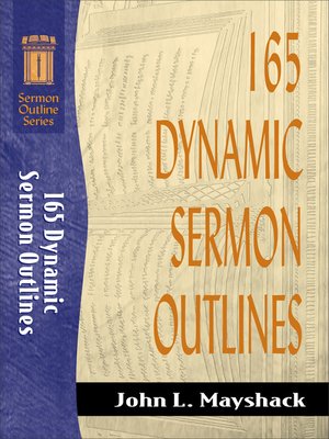cover image of 165 Dynamic Sermon Outlines